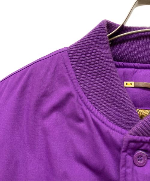 DERBY OF SAN FRANCISCO（ダービーオブサンフランシスコ）DERBY OF SAN FRANCISCO (ダービーオブサンフランシスコ) 裏金 ダービージャケット パープル×ゴールド サイズ:Lの古着・服飾アイテム