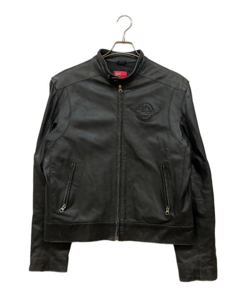 DUCATI（ドゥカティ）DUCATI (ドゥカティ) シングルライダースジャケット ブラック サイズ:SIZE Mの古着・服飾アイテム