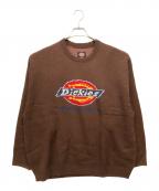 SUPREME×Dickiesシュプリーム×ディッキーズ）の古着「フロントロゴ デザイン アクリル ニット セーター」｜ブラウン