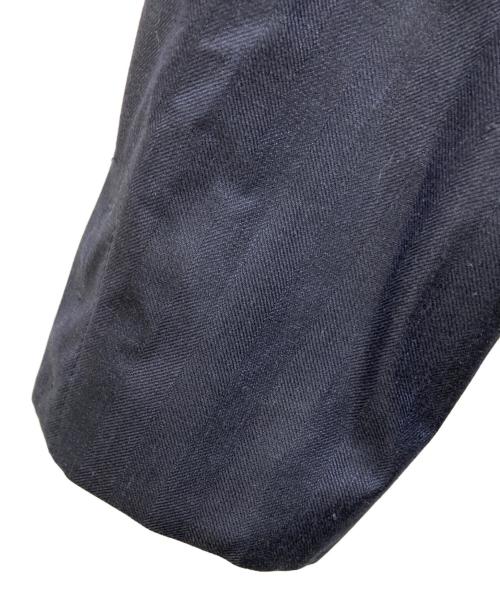 GIORGIO ARMANI（ジョルジョアルマーニ）GIORGIO ARMANI (ジョルジョアルマーニ) シルクリネンブレンド ショールカラージャケット ネイビー サイズ:SIZE 50の古着・服飾アイテム