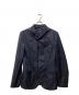 GIORGIO ARMANI（ジョルジョアルマーニ）の古着「シルクリネンブレンド ショールカラージャケット」｜ネイビー