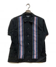 stussy（ステューシー）の古着「striped knit panel」｜ブラック