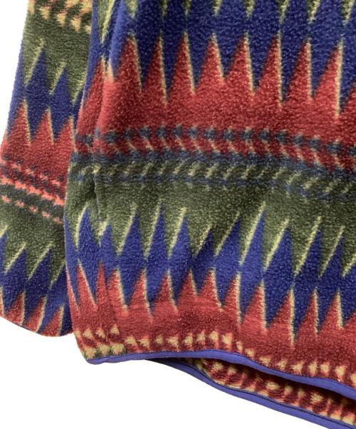 Patagonia（パタゴニア）Patagonia (パタゴニア) 90'sシンチラスナップT レッド×グリーン サイズ:Mの古着・服飾アイテム
