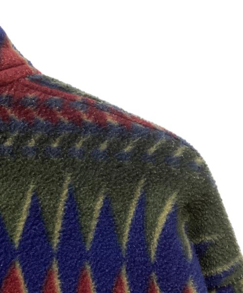 Patagonia（パタゴニア）Patagonia (パタゴニア) 90'sシンチラスナップT レッド×グリーン サイズ:Mの古着・服飾アイテム