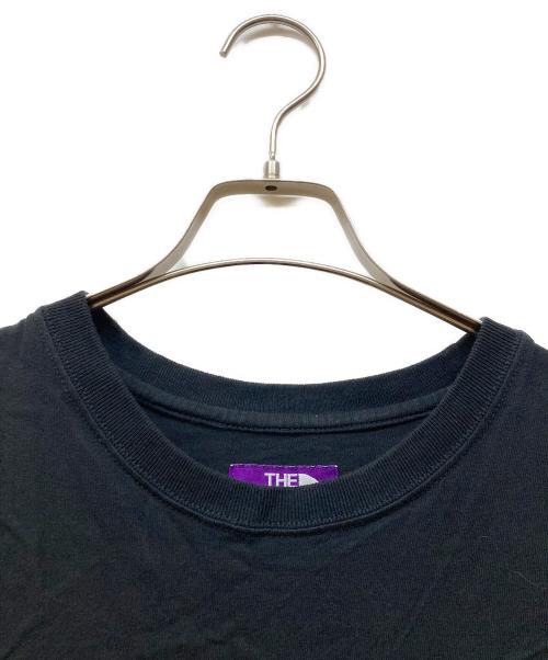 THE NORTHFACE PURPLELABEL（ザ・ノースフェイス パープルレーベル）THE NORTHFACE PURPLELABEL (ザ・ノースフェイス パープルレーベル) 7oz Field Logo Tee ブラック サイズ:Lの古着・服飾アイテム