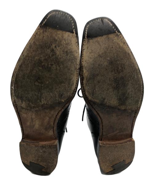 Crockett & Jones（クロケット＆ジョーンズ）Crockett & Jones (クロケット＆ジョーンズ) BARNEYS NEWYORK (バーニーズ・ニューヨーク) ウィングチップシューズ ブラック サイズ:51/2の古着・服飾アイテム