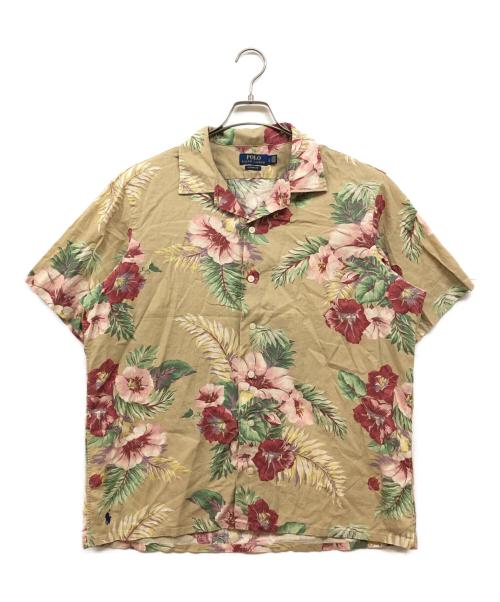 POLO RALPH LAUREN（ポロ・ラルフローレン）POLO RALPH LAUREN (ポロ・ラルフローレン) オープンカラーシャツ ベージュ サイズ:Lの古着・服飾アイテム