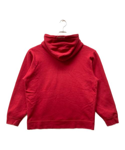 SUPREME（シュプリーム）SUPREME (シュプリーム) NIKE (ナイキ) 19FW Leather Applique Hooded Sweatshirt レッド サイズ:Lの古着・服飾アイテム