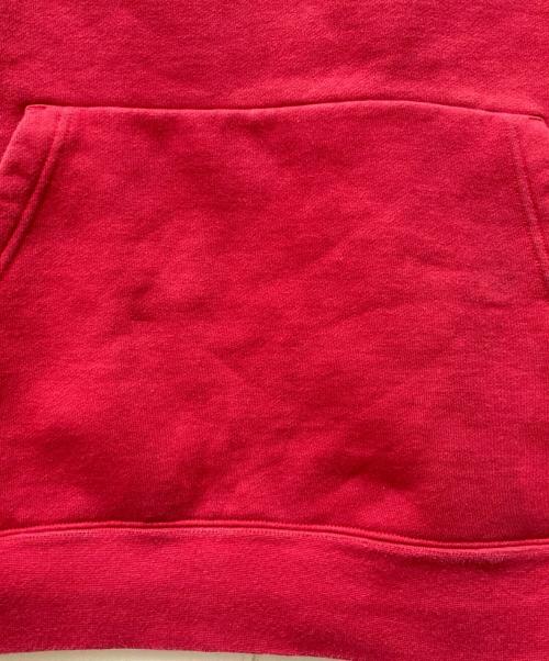 SUPREME（シュプリーム）SUPREME (シュプリーム) NIKE (ナイキ) 19FW Leather Applique Hooded Sweatshirt レッド サイズ:Lの古着・服飾アイテム