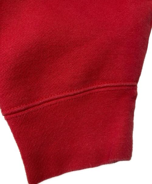 SUPREME（シュプリーム）SUPREME (シュプリーム) NIKE (ナイキ) 19FW Leather Applique Hooded Sweatshirt レッド サイズ:Lの古着・服飾アイテム