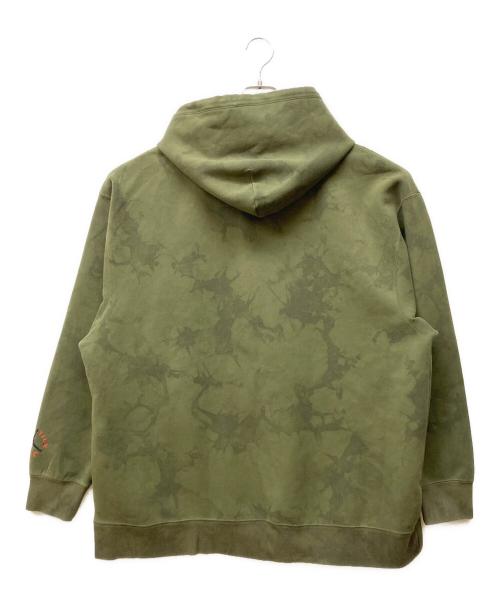 JORDAN（ジョーダン）JORDAN (ジョーダン) Travis Scott (トラヴィススコット) WASHED SUEDE HOODED SWEATSHIRT オリーブ サイズ:SIZE XXLの古着・服飾アイテム