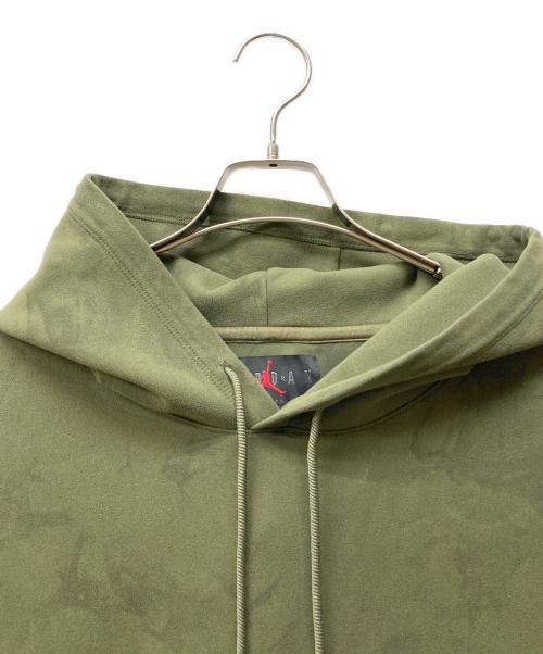 JORDAN（ジョーダン）JORDAN (ジョーダン) Travis Scott (トラヴィススコット) WASHED SUEDE HOODED SWEATSHIRT オリーブ サイズ:SIZE XXLの古着・服飾アイテム