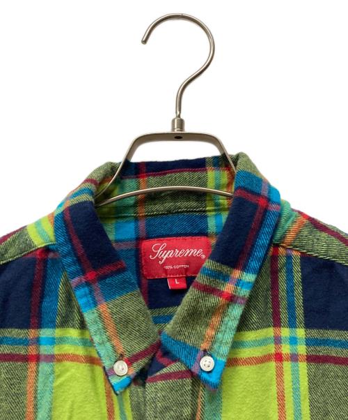 SUPREME（シュプリーム）Supreme (シュプリーム) 19SS PLAID FLANNEL SHIRT グリーン サイズ:Lの古着・服飾アイテム