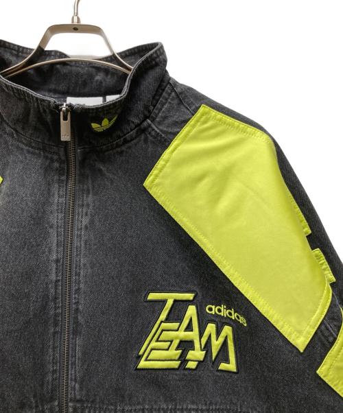 adidas（アディダス）adidas (アディダス) Adilenium Season 2 Moto Denim Jacket グレー サイズ:2XLの古着・服飾アイテム