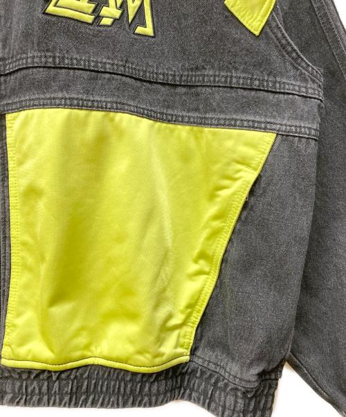 adidas（アディダス）adidas (アディダス) Adilenium Season 2 Moto Denim Jacket グレー サイズ:2XLの古着・服飾アイテム