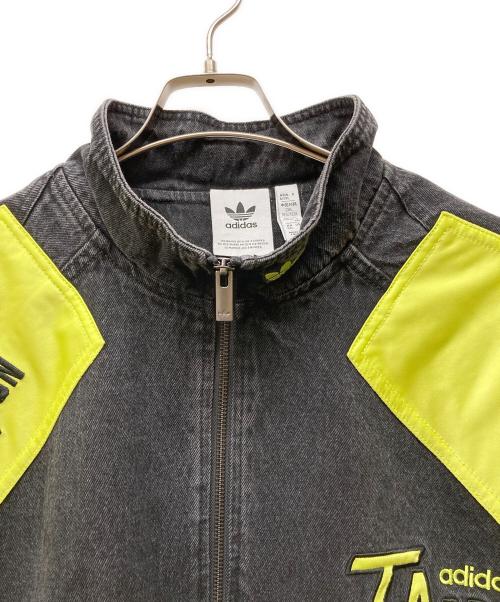 adidas（アディダス）adidas (アディダス) Adilenium Season 2 Moto Denim Jacket グレー サイズ:2XLの古着・服飾アイテム
