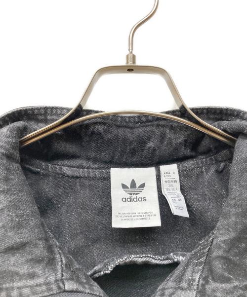 adidas（アディダス）adidas (アディダス) Adilenium Season 2 Moto Denim Jacket グレー サイズ:2XLの古着・服飾アイテム