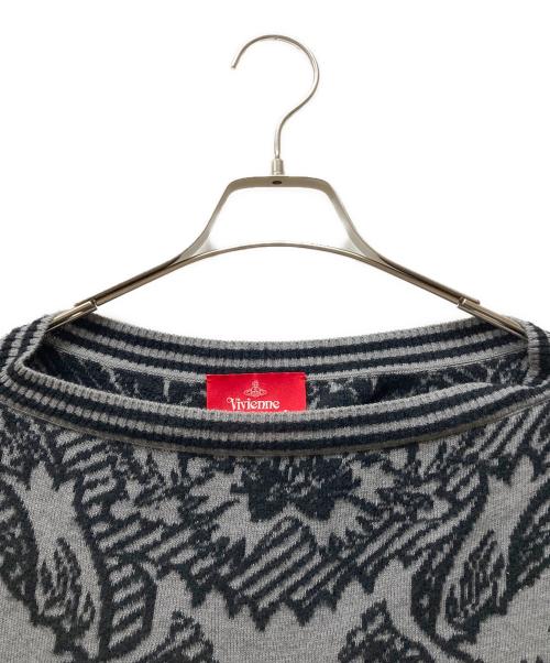 Vivienne Westwood RED LABEL（ヴィヴィアンウエストウッドレッドレーベル）Vivienne Westwood RED LABEL (ヴィヴィアンウエストウッドレッドレーベル) ニットチュニック グレー サイズ:SIZE 0/Sの古着・服飾アイテム