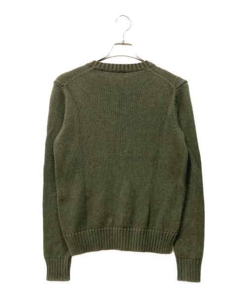 POLO RALPH LAUREN（ポロ・ラルフローレン）POLO RALPH LAUREN (ポロ・ラルフローレン) ポロベアニット オリーブ サイズ:Sの古着・服飾アイテム