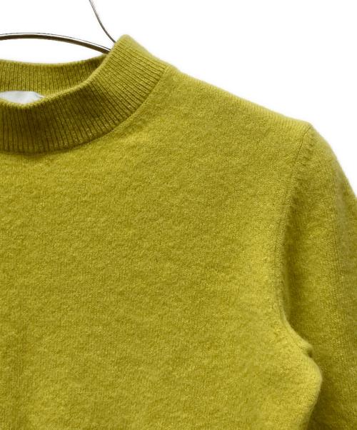 patou（パトゥ）patou (パトゥ) カシミヤ混クロップドニット イエロー サイズ:Sの古着・服飾アイテム