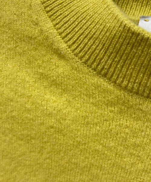 patou（パトゥ）patou (パトゥ) カシミヤ混クロップドニット イエロー サイズ:Sの古着・服飾アイテム