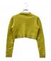 patou (パトゥ) カシミヤ混クロップドニット イエロー サイズ:S：17000円