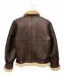 NO BRAND (ノーブランド) フライトムートンジャケット ブラウン サイズ:Ⅼ：10000円