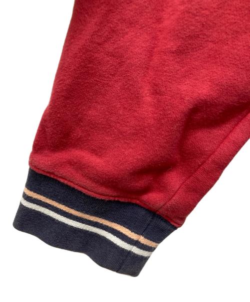 stussy（ステューシー）stussy (ステューシー) Drawcord Mock Neck ネイビー×レッド サイズ:SIZE XLの古着・服飾アイテム