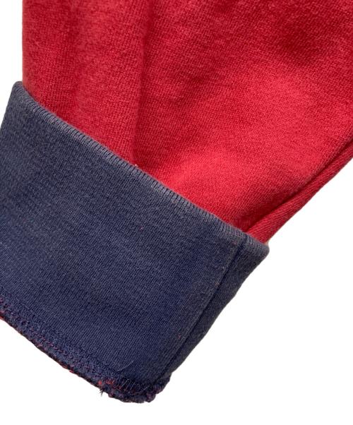 stussy（ステューシー）stussy (ステューシー) Drawcord Mock Neck ネイビー×レッド サイズ:SIZE XLの古着・服飾アイテム