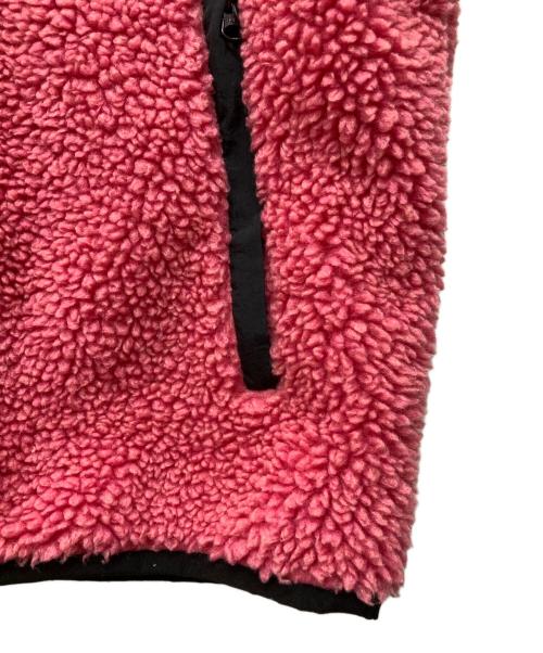 stussy（ステューシー）stussy (ステューシー) Sherpa Reversible Vest ブラック×ピンク サイズ:Lの古着・服飾アイテム