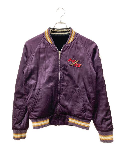 Hysteric Glamour（ヒステリックグラマー）Hysteric Glamour (ヒステリックグラマー) 別珍×キルト リバーシブルブルゾン ネイビー×パープル サイズ:SIZE Freeの古着・服飾アイテム