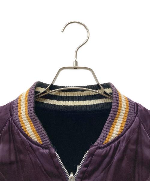 Hysteric Glamour（ヒステリックグラマー）Hysteric Glamour (ヒステリックグラマー) 別珍×キルト リバーシブルブルゾン ネイビー×パープル サイズ:SIZE Freeの古着・服飾アイテム
