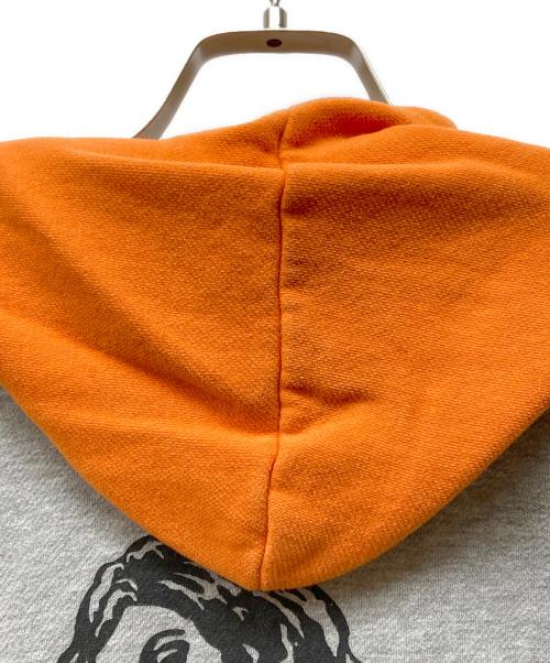 Hysteric Glamour（ヒステリックグラマー）Hysteric Glamour (ヒステリックグラマー) ヒスガール ジップパーカー オレンジ×グレー サイズ:SIZE Freeの古着・服飾アイテム
