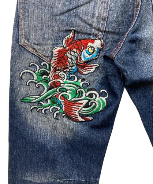 ED HARDY by CHRISTIAN AUDIGIER（エドハーディー）ED HARDY by CHRISTIAN AUDIGIER (エドハーディー) カスタムデニムパンツ インディゴ サイズ:30の古着・服飾アイテム
