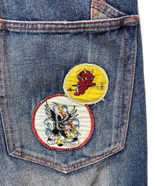 ED HARDY by CHRISTIAN AUDIGIER（エドハーディー）ED HARDY by CHRISTIAN AUDIGIER (エドハーディー) カスタムデニムパンツ インディゴ サイズ:30の古着・服飾アイテム