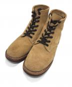 PISTOLEROピストレロ）の古着「PLAIN TOE LACE UP BOOTS」｜ブラウン