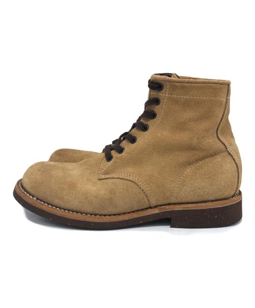 PISTOLERO（ピストレロ）PISTOLERO (ピストレロ) PLAIN TOE LACE UP BOOTS ブラウン サイズ:8 1/2の古着・服飾アイテム