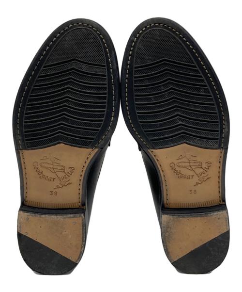 Jalan Sriwijaya（ジャランスリウァヤ）Jalan Sriwijaya (ジャランスリウァヤ) green label relaxing (グリーンレーベルリラクシング) 別注 98998 Garuda ブラック サイズ:SIZE 38の古着・服飾アイテム