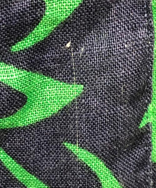 POLO RALPH LAUREN（ポロ・ラルフローレン）POLO RALPH LAUREN (ポロ・ラルフローレン) ピンタックリネンアロハシャツ ブルー×グリーン サイズ:Mの古着・服飾アイテム