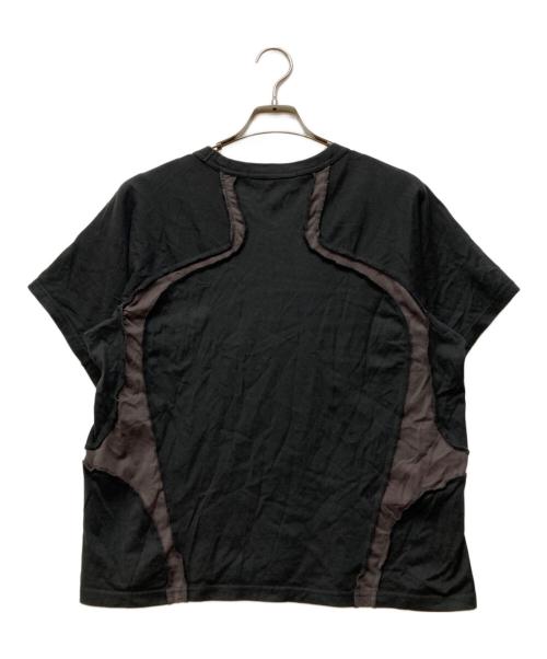NVRFRGT（ネヴァーフォーゲット）NVRFRGT (ネヴァーフォーゲット) 別注 PANELED HALF SLEEVE T-SHIRT ブラック サイズ:2の古着・服飾アイテム