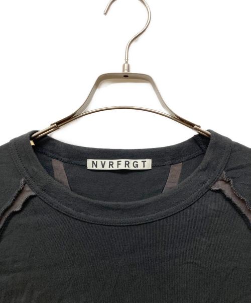 NVRFRGT（ネヴァーフォーゲット）NVRFRGT (ネヴァーフォーゲット) 別注 PANELED HALF SLEEVE T-SHIRT ブラック サイズ:2の古着・服飾アイテム