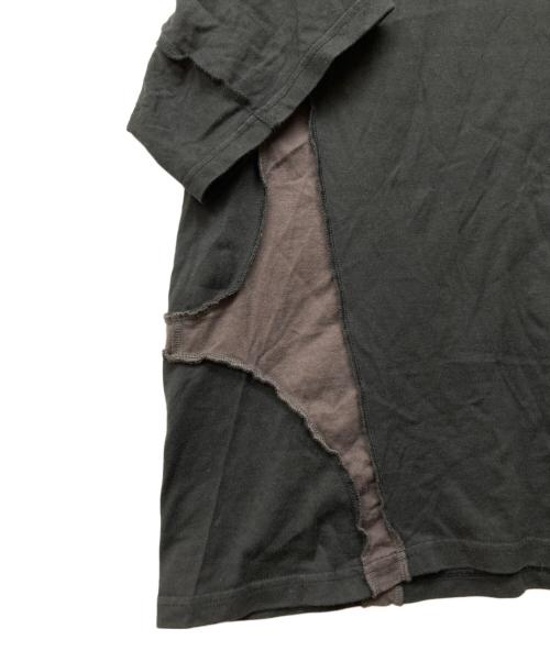 NVRFRGT（ネヴァーフォーゲット）NVRFRGT (ネヴァーフォーゲット) 別注 PANELED HALF SLEEVE T-SHIRT ブラック サイズ:2の古着・服飾アイテム