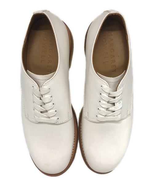 MARGARET HOWELL（マーガレットハウエル）MARGARET HOWELL (マーガレットハウエル) クレープソール ダービーシューズ ホワイト サイズ:6 1/2の古着・服飾アイテム