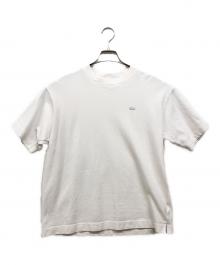 LACOSTE×Doors（ラコステ×ドアーズ）の古着「moss stitch ShortSleeve T-shirtsモスステッチ ショートスリーブ ティーシャツ」｜ホワイト