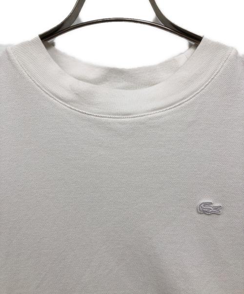 LACOSTE（ラコステ）LACOSTE (ラコステ) Doors (ドアーズ) moss stitch ShortSleeve T-shirtsモスステッチ ショートスリーブ ティーシャツ ホワイト サイズ:3の古着・服飾アイテム