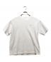 LACOSTE（ラコステ）の古着「moss stitch ShortSleeve T-shirtsモスステッチ ショートスリーブ ティーシャツ」｜ホワイト