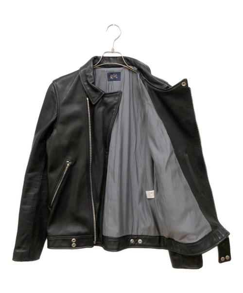 ONOFF（オノフ）ONOFF (オノフ) ホースレザーダブルレザージャケット ブラック サイズ:Mの古着・服飾アイテム