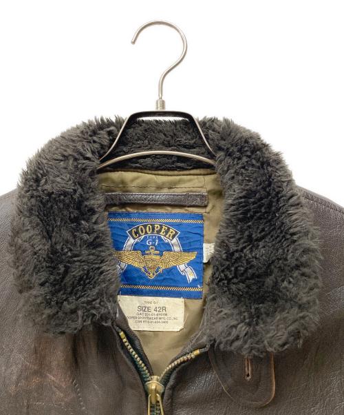 cooper（クーパー）COOPER (クーパー) G-1フライトジャケット ブラウン サイズ:SIZE 42の古着・服飾アイテム