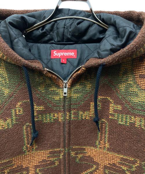 SUPREME（シュプリーム）Supreme (シュプリーム) WOVEN HOODED JACKET ブラウン サイズ:Lの古着・服飾アイテム