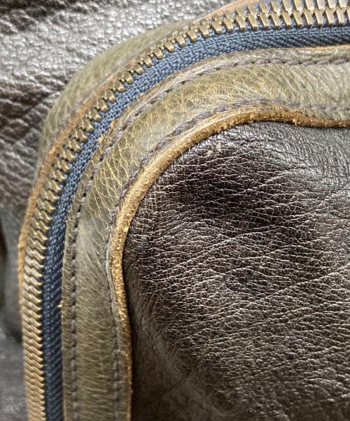 dan genten（ダン ゲンテン）dan genten (ダン ゲンテン) 2WAYボストンバッグ ブラック×カーキの古着・服飾アイテム